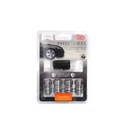 SAAS Lock Nuts Internal Star Bulge Chrome Finish 7/16 UNF - in a Pack of 4