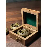 在飛比找蝦皮購物優惠-現貨【日晷羅盤】4公分裝飾航海羅盤附精美木盒