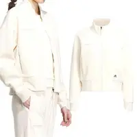 在飛比找ETMall東森購物網優惠-Adidas LOUNGE DK JKT 女 白色 休閒 運