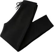 [Generic] Men Winter Pants 100Percent Merino Wool Knitted Trousers Thick Soft Warm Basic Smart Cashmere Pants