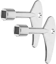 TIDTALEO 2pcs Elevator Door Key Compatible Lift Key for Radiators Elevators Design for Quick Essential Tool for Home Commercial Use
