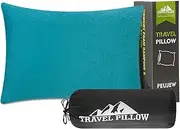 PEUJEW Travel Size Pillow Camping Pillow, Compressible Memory Foam Car Neck Pillow, Breathable and Soft for Travel Airplane Hiking Outdoor
