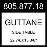 IKEA GUTTANE Side Table Oak 22 7/8x15 3/8" 805.877.18