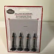 Cobblestone Corners Villages Accessories Street Lamps-Train Display-Christmas