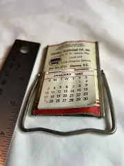 1982 Calender On Hand Mirror