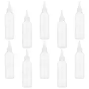 10 Pcs Plastic Bottle Small Condiment Squeeze Bottles Refillable