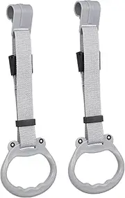 Abaodam 2 Pcs Pull Up Rings Adjustable Playpen Handles for Standing Support Ergonomic Design for Safety and Versatile Hanging Rings for Walking Exercises