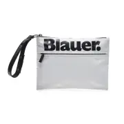 Clutch Bag Unisex BLAUER S5CONEY03 Clutch White Purse Mano PE25