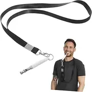 ibasenice 2Pcs Dog Training Whistle Ultrasonic Sound with Lanyard for Easy Carrying for Breeds Bark Control and Obedience Training
