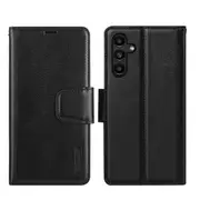 ZUSLAB Galaxy S24+ Case Hanman Leather Wallet Card Cover for Samsung (2024) - Black