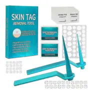 2-8mm 2 In 1 Skin Tag Rubber Band Set Of 20 Large 20 Small Rubber Bands And 1 Repair Sticker Green