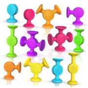 Toddlers Suction Cup Bath Toys: 12 Pcs Sensory Suction Bath Toys for 12 Pack