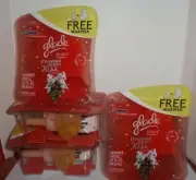 GLADE PLUGINS SCENTED OIL AIR FRESHENER FROSTED BERRY KISS X4 BRAND NEW