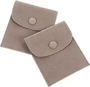 LIFKOME 2pcs Jewelry Storage Pouch Soft Cloth Bracelet Necklace Packaging Bag Versatile Present Bag for Weddings Parties Receptions Durable Drawstring Organizer for Items