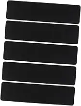 5Pcs Black Sand Surface Slip Grip Tape for Stairs and Decking Non Slip Strips Shape for Enhancing Safety Slippery Surfaces