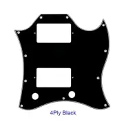 For US Gibson SG Full Face Guitar pickguard With PAF Humbucker, 4Ply Black