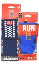 《Compressport 瑞士》V3 RUN LOW壓縮踝襪(寶石藍T2)+UNIQ 手腕帶 (藍白)~1+1組合