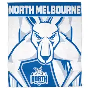 North Melbourne Kangaroos Official AFL Polar Fleece Throw Picnic Blanket Logo