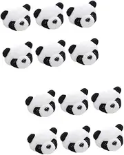 [ROMISBABA] 12pcs Cute Plush Panda Brooch Adorable Cartoon Panda for Girls Accessories for Bags Clothing Hats and Scarves Decor