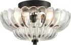 Modern Black Ceiling Light Traditional Semi Flush Mount Ceiling Light with Scall