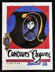 1967 Pebble Beach Concours Poster Blackhawk Edition 18x24 Eldon Dedini Playboy