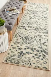 Mayfair Illusion Blue Runner Rug