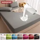 100% Waterproof Mattress Covers Protector Adjustable Non-slip Bed Fitted Sheet