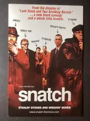 MOVIE / FILM POSTCARD, Snatch…Benicio Del Toro, Brad Pitt, Jason Statham, 2000