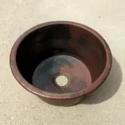 Native Trails CPS51 Copper Redondo 12-1/5" Basin Drop In Copper Bar Sink,Antique