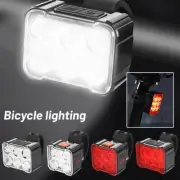 LED Waterproof Bike Front And Rear Light Set Torch Spot Rechargeable USB X6O2