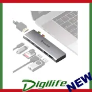 WAVLINK 7-in-2 USB-C Dock For Mackbook, Thunderbolt3, 4K HDMI, 100W PD,2xUSB3.0