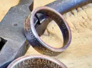 Pennsylvania PA Handcrafted Washington Quarters coin ring Sizes 3-14 1999
