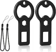 Bottle Opener with Lanyard 2 Pack, Portable Bottle Opener Clip Flat, for Outdoorsmen, Hunters, Birthdays, Dog Owners, Men & Women