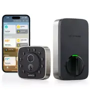 ULTRALOQ Bolt Fingerprint Smart Lock works with Apple Home,Double Battery Life