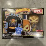 Funko Pop & Tee Hobgoblin GLOW GITD Target Exclusive Size XL Ready to Ship