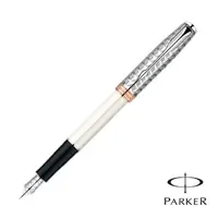 在飛比找momo購物網優惠-【PARKER】SONNET 商籟 羽絨白夾 鋼筆(美麗時尚