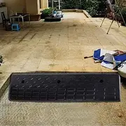 Home Entry Ramp for Front Door Steps,Rubber Threshold Ramps for Wheelchair Access Doorways, Load 11000lbs Curb Ramp,Non-Slip Surface