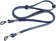 [Generic] Strap for Glasses - Eyeglass Lanyard - PU Leather Cord Adjustable String Retainer for Men Women Outdoor Sports Swimming Travel