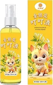 Lmyit Anti Gnat Spray Natural,Honeysuckle Itch Relief Spray | Plant-based Gnat-Resistant Agent, Outdoor Cooling Spray, Itch Relief Spray for Camping
