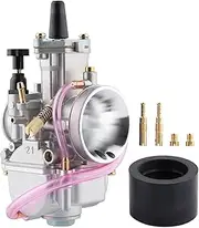 PWK Carburetor 21mm Performance Carb for 50cc to 100cc 2T 4T Engine Motorcycle Dirt Bike Mini Bike ATV Scooter Moped with Carb Jets