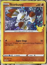 Scorbunny - 25th Anniversary Mcdonalds Promo 2021 - #16/25 (Holo) - [Pack Fresh]