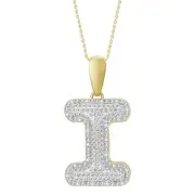Men's Charm 0.40ct Natural Round Diamond 10k Yellow Gold