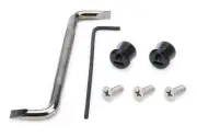 Fits Tear Off Post Black Lockdown w/Tools by Pulse Racing Innovations LTP001BK