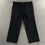 Dockers Mens Pants Blue 40x29 Signature Khaki Straight Wrinkle Free 100% Cotton