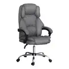 Artiss Executive Office Chair Computer Gaming Desk Chairs Fabric Recliner Grey