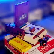 FC COMPACT Top Loader 8 Bit Video Game Console- FC & NES (w/ Adapter) USA Ship