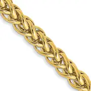 20 Inch 14K 18 4.3mm Semi-Solid 3-Wire Wheat With Lobster Clasp Chain