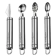 Multipurpose Melons Baller,Stainless Steel Ice Cream Scooper and Baller - Fruit Ball Maker Tool, Kitchen Fruit Salad Gadgets for Watermelon, Cantaloupe