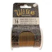 BeadSmith Vintage Bronze 16 Gauge Craft Wire Elements - 8 Yard Spool