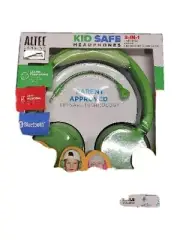 Altec Lansing Kid Friendly 3-In-1 Headphone Bluetooth Antimicrobial Green